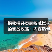 揭秘提升页面权威增长的实战攻略：内容质量决定排名能力（图4）