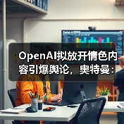 OpenAI拟放开情色内容引爆舆论，奥特曼：我们不（图1）