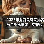 2026年提升关键词排名的全战术指南：实现位置上升与数量增加（图1）